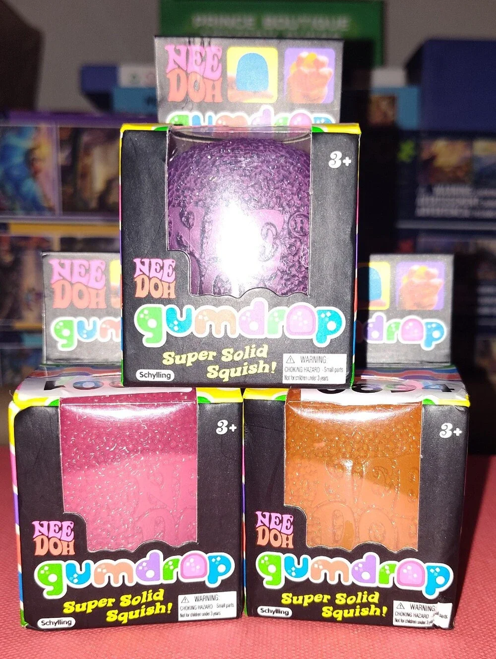 🔥 Needoh Gumdrop- 3pack               Pink, Purple, Orange - Picture 2 of 4
